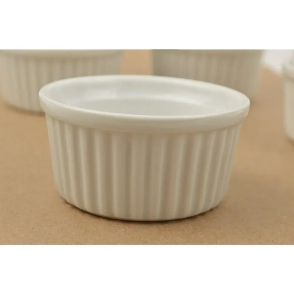 Sur La Table White Porcelain Ramekins Set of 12 2.75